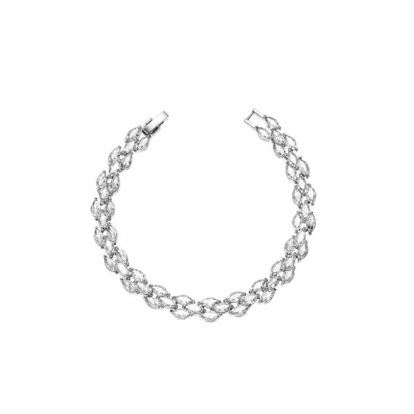 Ottaviani Bijoux Bracciale Donna In Ottone Con Zirconia Cubica - Elegante E Scintillante, Lunghezza 19,3 Cm