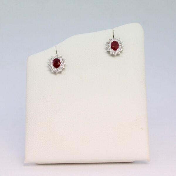 Orecchini donna rubini RECARLO E77CC01/RB