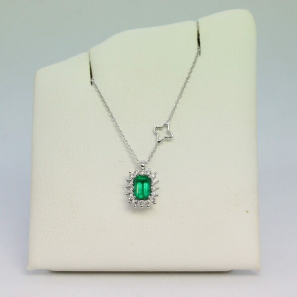 Collana donna smeraldo RECARLO P03CC167/SM040-45