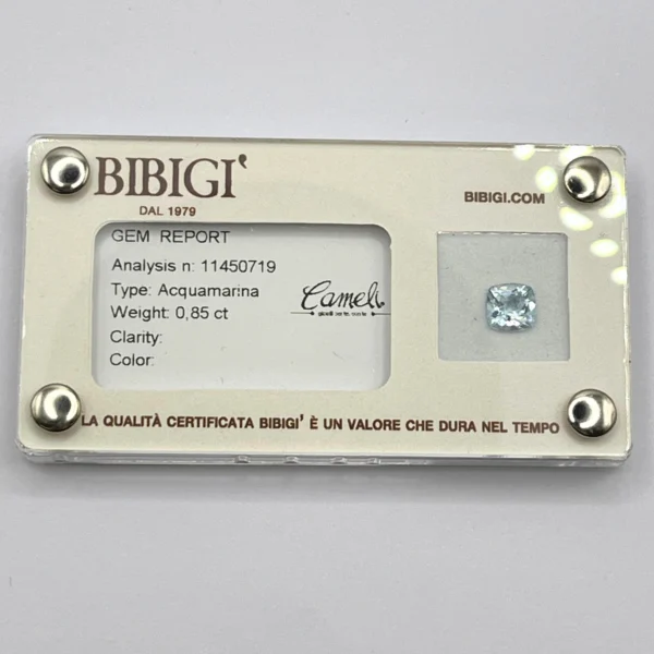 Acquamarina certificata BIBIGÌ AM6X6CUS