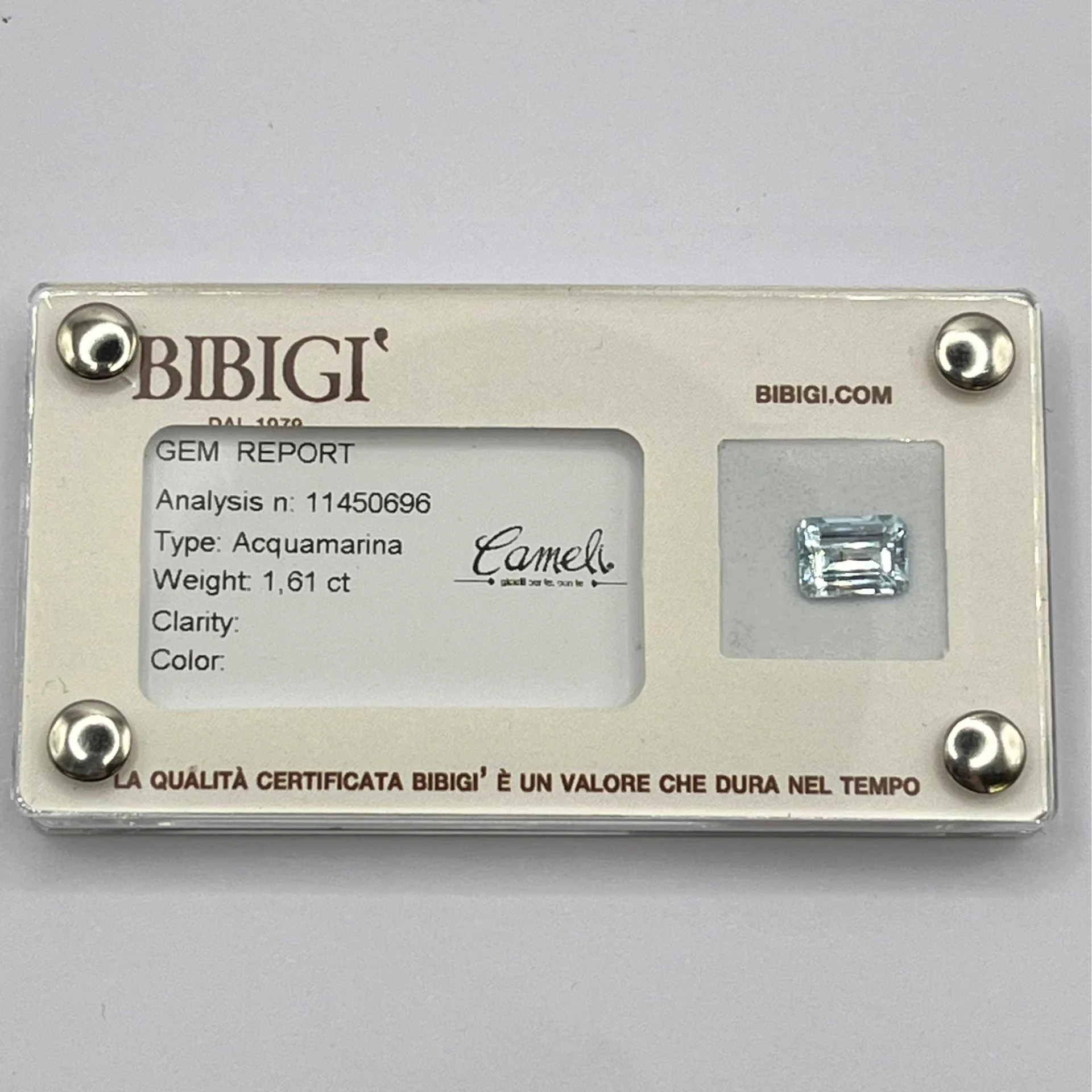 Acquamarina certificata BIBIGÌ AM8X6OTT