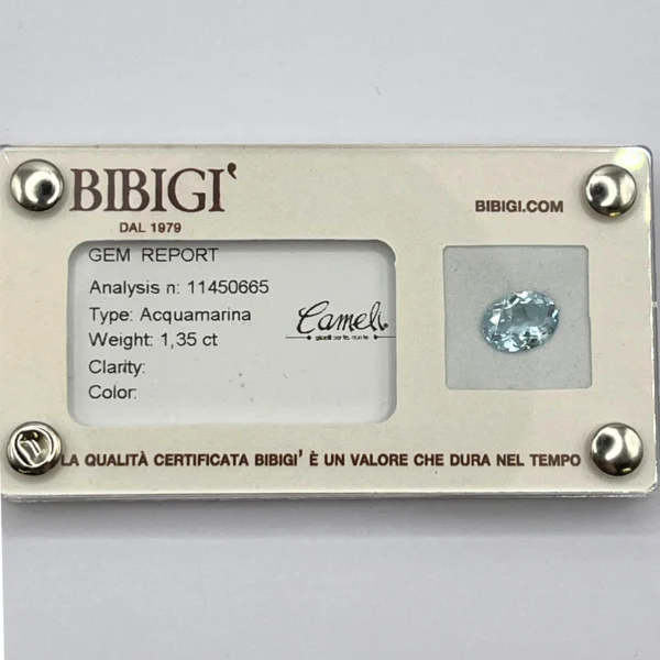 Acquamarina certificata BIBIGÌ AM9X70VA